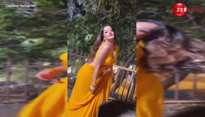 पीली साड़ी पहन Monalisa ने दिखाया बेहद सेक्सी अवतार, कभी इतराईं, कभी लहराईं, कराए ऐसे दीदार ताकते नहीं थक रहे हैं लोग