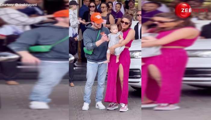 Priyanka Chopra बेटी को लेकर आईं पहली बार भारत, देख बोले फैंस- परिणीति की शादी के लिए आए हो?