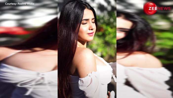 एक्ट्रेस Roshni Walia ने अपने बाल झटकाकर कुछ यूं दिखाई अपनी कातिल अदाएं, देख दिल हार बैठे फैंस
