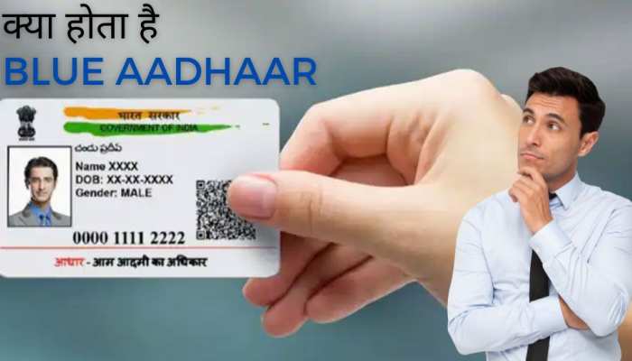 क्या होता है Blue Aadhaar, कैसे ये सामान्य आधार कार्ड से होता है अलग?