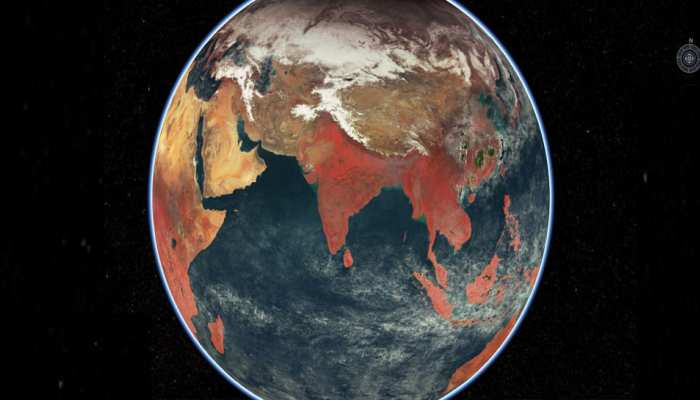अंतर‍िक्ष से कैसी दिखती है धरती? ISRO ने जारी की चमचमाते भारत की तस्वीर