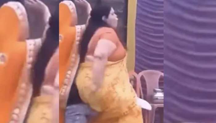 Dance Video : सपना चौधरी को टक्कर देने ही वाली थी आंटी, पर अगले ही पल धड़ाम से गिर गई