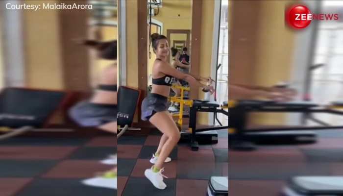 Malaika Arora की इस एक्सरसाइज पर ठहर जाएंगी नजरें, हिलाया ऐसा बदन बेकाबू हुए देखने वाले