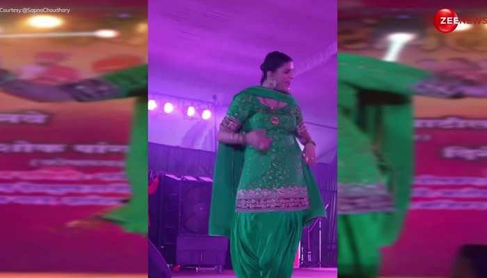 स्टेज पर हरा सूट पहन Sapna Choudhary ने अपने डांस से मचाया ऐसा बवाल, लोग बोले यह तो चलती फिरती तबाही है