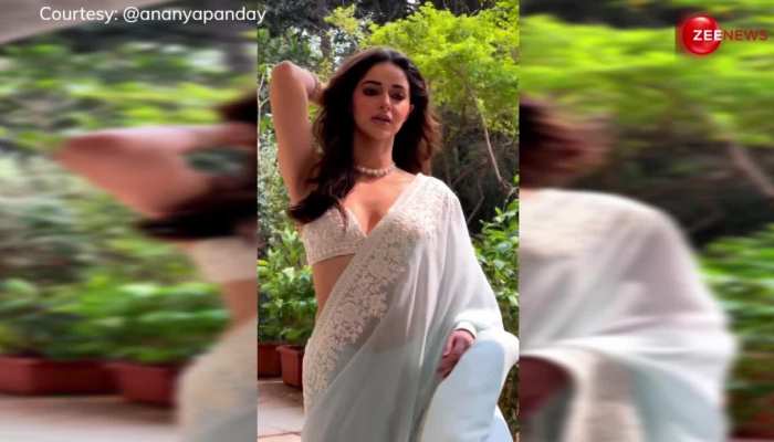 साड़ी पहन Ananya Panday ने दिखाए सुपरहॉट मूव्स, बोल्ड इतनी के देख आहें भरने लगे फैंस 