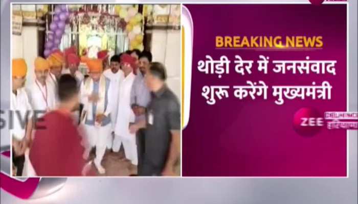 दादी सती के मंदिर में मत्था टेक सीएम ने की जनसंवाद कार्यक्रम की शुरुआत