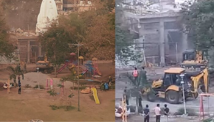 इंदौर में प्रशासन का बड़ा एक्शन, मौत की बावड़ी वाले झूलेलाल मंदिर पर चला बुलडोजर