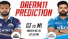 GT vs MI Dream11 Prediction, Best Team: IPL में मुंबई इंडियंस और गुजरात टाइटंस के बीच मुकाबला आज, क्या ऐसी है आपकी ड्रीम-11