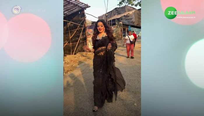 Monalisa in Black Saree: ब्लैक जालीदार साड़ी पहनकर भोजपुरी एक्ट्रेस मोनालिसा ने लूटा लोगों का दिल