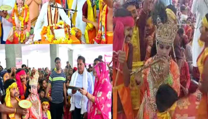 करौली में शैली हनुमान मंदिर पर भागवत कथा का आयोजन, मंत्री रमेश मीणा भक्ती में सराबोर