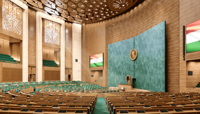 New Parliament House: ଭିତରୁ କେତେ ସୁନ୍ଦର ଦେଖାଯାଉଛି ନୂଆ ସଂସଦ ଭବନ? ପିଏମ ମୋଦୀ ସେୟାର କଲେ ଭିଡିଓ, ଦେଖନ୍ତୁ ପ୍ରଥମ ଝଲକ https://english.cdn.zeenews.com/static/apprun/fallbackimages/hindi800x400.svg