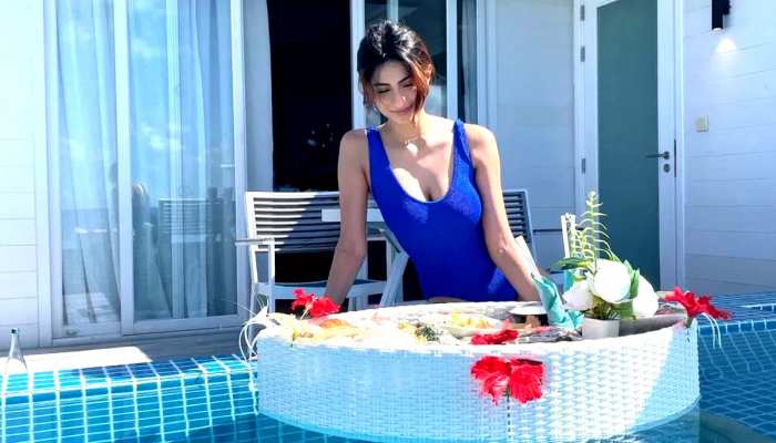 स्विमसूट पहनकर पूल में नाश्ता करती नजर आईं पलक तिवारी, फैंस बोले- बड़ा महंगा लग रहा