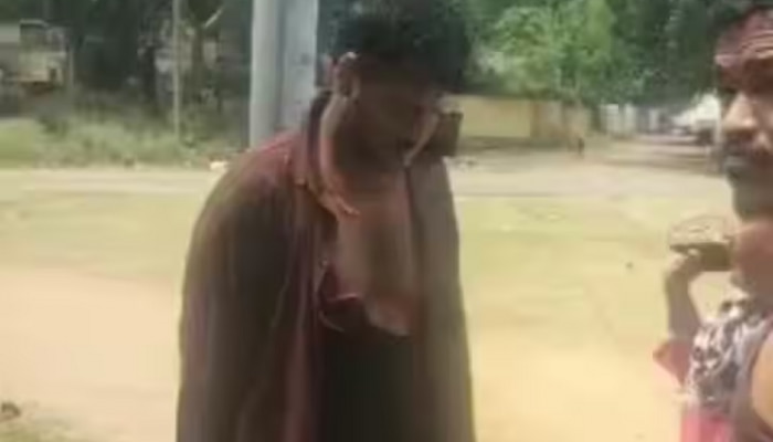 युवती को छेड़ने पर युवक को मिली तालिबानी सजा, पोल से बांधकर पिटाई