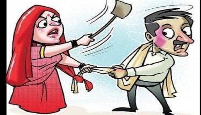 दो शादी के चक्कर में पति की जमकर धुनाई, पहली पत्नी ने मचाया जमकर हंगामा