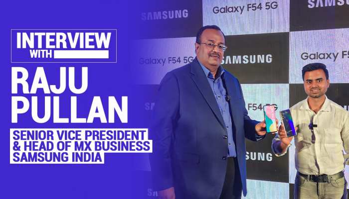 किन लोगों के लिए लॉन्च किया Samsung Galaxy F54 5G स्मार्टफोन? देखें Raju Pullan के साथ इंटरव्यू https://english.cdn.zeenews.com/static/apprun/fallbackimages/hindi800x400.svg