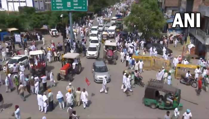 Protest: सूरजमुखी के MSP के लिए किसानों ने छेड़ी जंग, नेशनल हाईवे 44 पर लगाया जाम