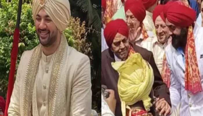 Karan Deol Wedding: करण देओल की बारात में नाचे धर्मेंद्र; लाल पगड़ी पहने आए नज़र