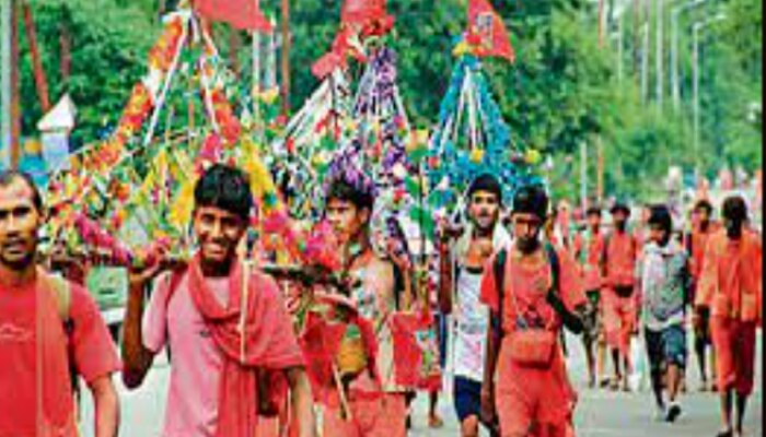 shravani mela 2022 sultanganj to deoghar live photo of kanwariya path  latest news rjs  Shravani Mela 2022 कवरय पथ म एक सथ दख उतसह  उमग और भकत क सगम दखए Rare photo