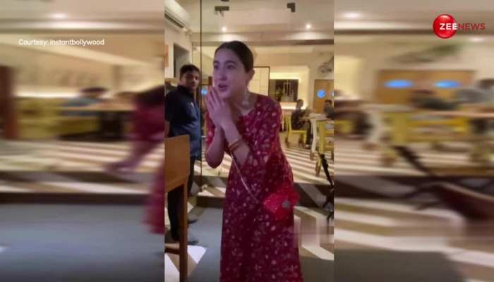 रेस्तरां के बाहर Sara Ali Khan को देख पैपराजी लगे चिल्लाने; बोलीं- इश्श लोग...