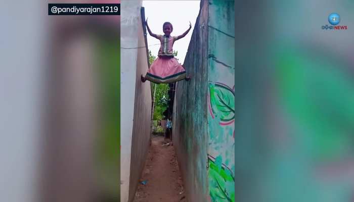 Viral Video: ଚାହୁଁ ଚାହୁଁ କାନ୍ଥରେ ସ୍ପାଇଡର ମ୍ୟାନଙ୍କ ଭଳି ଚଢିଗଲା ଭାଇରାଲ ଗର୍ଲ