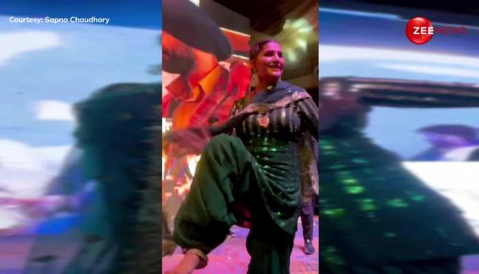 Sapna Choudhary का जलवा नहीं हो रहा कम, हरे रंग के साइट सूट में नए गाने 'नाचन की तोल' पर खूब हिलाया बदन