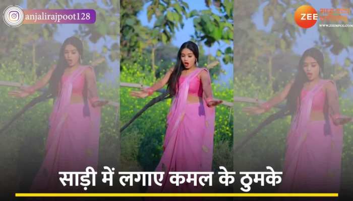 Bhojpuri Viral Dance: Khesari Yadav के गाने पर पिंक साड़ी में लड़की ने किया डांस