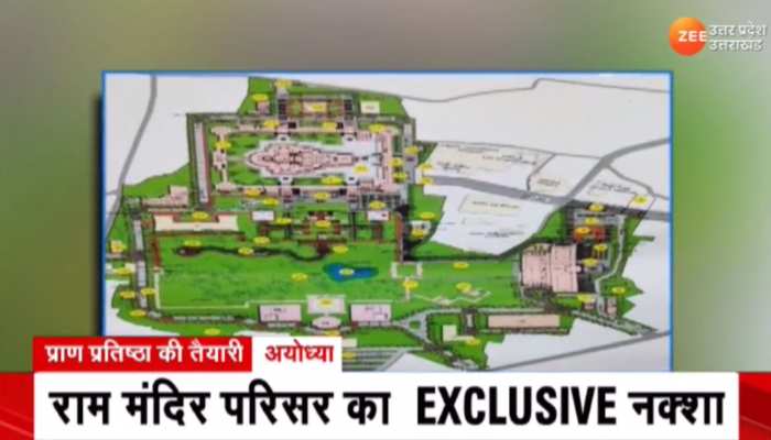 राम मंदिर परिसर की सबसे पहली झलक, देखिए राम लला के जन्मभूमि का  EXCLUSIVE नक्शा 