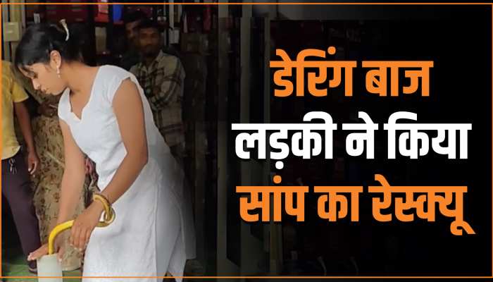 Viral Video: डेरिंग बाज लड़की ने किया सांप का रेस्क्यू, ऐसा करता देख छूट गए लोगों के पसीने Viral Video: डेरिंग बाज लड़की ने किया सांप का रेस्क्यू, ऐसा करता देख छूट गए लोगों के पसीने