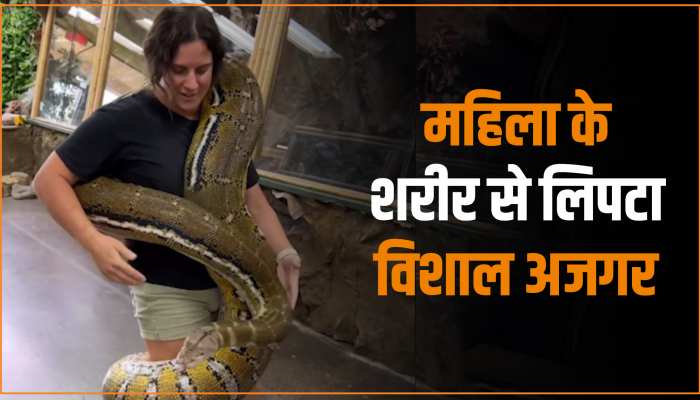 Snake Viral Video: महिला के शरीर से लिपटा अजगर, ऐसा नजारा देख उड़ जाएंगे आपके होश Snake Viral Video: महिला के शरीर से लिपटा अजगर, ऐसा नजारा देख उड़ जाएंगे आपके होश