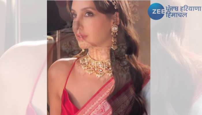 Nora Fatehi: साड़ी में नोरा फतेही ने अपनी अदाओं से फैंस के उड़ाए होश