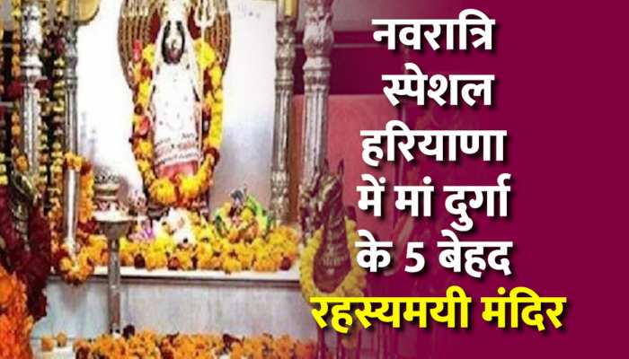 Navratri 2023: नवरात्रि में हरियाणा के इन पांच मंदिरों में करें मां दुर्गा के पावन दर्शन, होंगी मनोकामना पूर्ण Navratri 2023: नवरात्रि में हरियाणा के इन पांच मंदिरों में करें मां दुर्गा के पावन दर्शन, होंगी मनोकामना पूर्ण