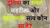Quiz: दुनिया का सबसे जहरीला और खतरनाक सांप कौन सा है?