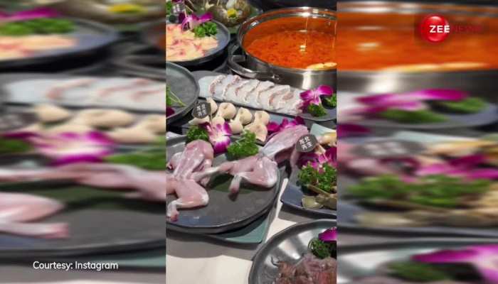 प्लेट में जैसे ही परोसा गया Meat, वैसे ही हिलने लगे उसके हाथ-पांव, खाने वाले के उड़ गए होश, देखें वीडियो