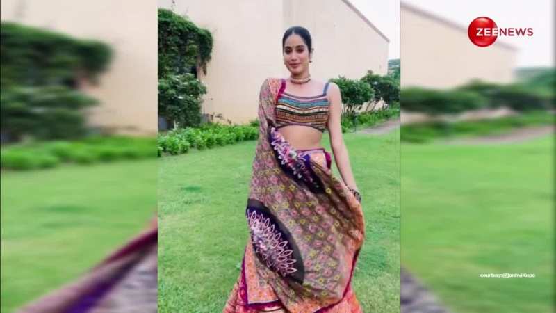 कलरफुल लहंगा पहनकर janhvi Kapoor ने धड़काया फैंस का दिल, आप भी हो जाएंगे फिदा