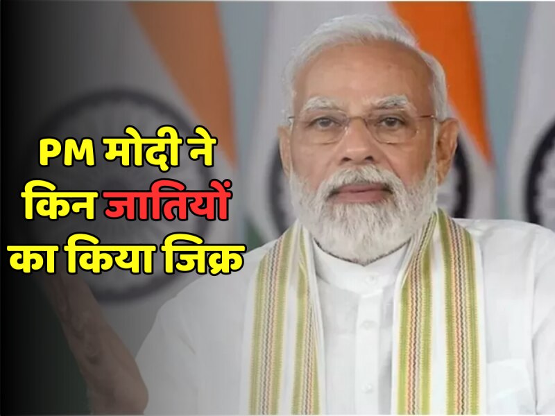 PM Modi: संबोधन में PM मोदी ने किन 4 जातियों का किया जिक्र, देखें वीडियो PM Modi: संबोधन में PM मोदी ने किन 4 जातियों का किया जिक्र, देखें वीडियो