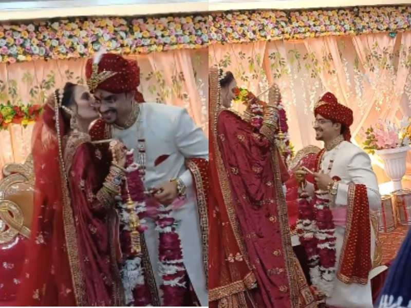 Viral Video: वरमाला से पहले दूल्हे ने दुल्हन से मांगा खास तोहफा, एक किस मिलते ही पिघल गया! Viral Video: वरमाला से पहले दूल्हे ने दुल्हन से मांगा खास तोहफा, एक किस मिलते ही पिघल गया!
