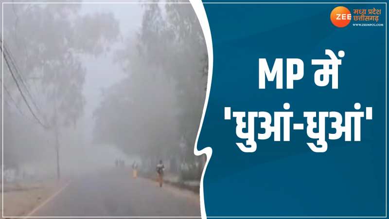 MP News: MP में एक तो सर्दी का सितम, ऊपर से हर ओर धुआं-धुआं, देखें वीडियो