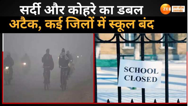 UP Weather Update: घने कोहरे और सर्दी से जन जीवन अस्त-व्यस्त, कई जिलों में स्कूल बंद