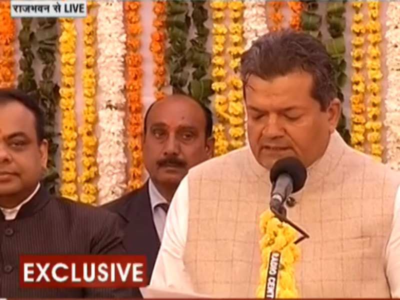 Godara Rajod Rajasthan Cabinet Sumit Godara took oath as minister with the cheers of ...