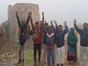 पेयजल संकट का विरोध करते हुए ग्रामीण. 