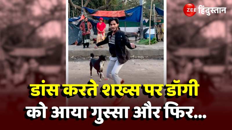 Viral Video: सड़क पर नाच रहा था शख्स, डॉगी आ गया गुस्सा फिर जो हुआ...