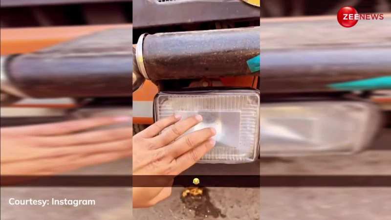 Desi Jugaad: ट्रक की टूटी हेडलाइट तो जनाब ने मिठाई के डब्बे से किया मस्त जुगाड़, पैसे बचाकर लूटी शाबाशी