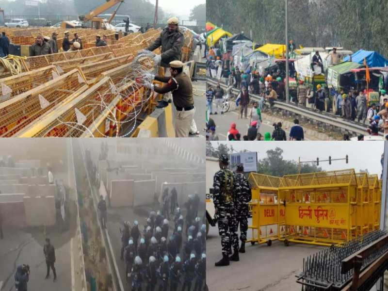 Kisan Andolan 2024 Continue Delhi Chalo Day 2 Farmers Protest Delhi-Noida Ghazipur Border seal traffic jam | Kisan Andolan 2024: किसान आंदोलन का दूसरा दिन, दिल्ली-गाजीपुर समेत सभी बॉर्डर पर हाई ...
