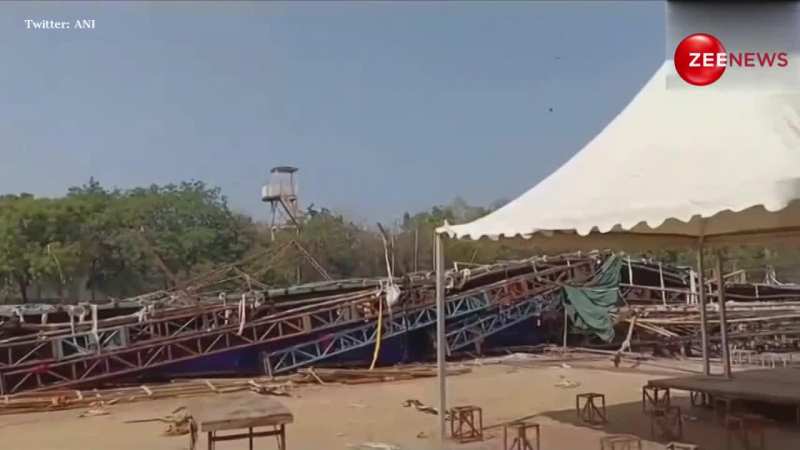 Pandal Collapse: Delhi के जवाहरलाल नेहरू स्टेडियम में गिरा पंडाल, 8 लोग घायल; Video 