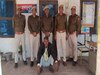 पुलिस की गिरफ्त में आरोपी.