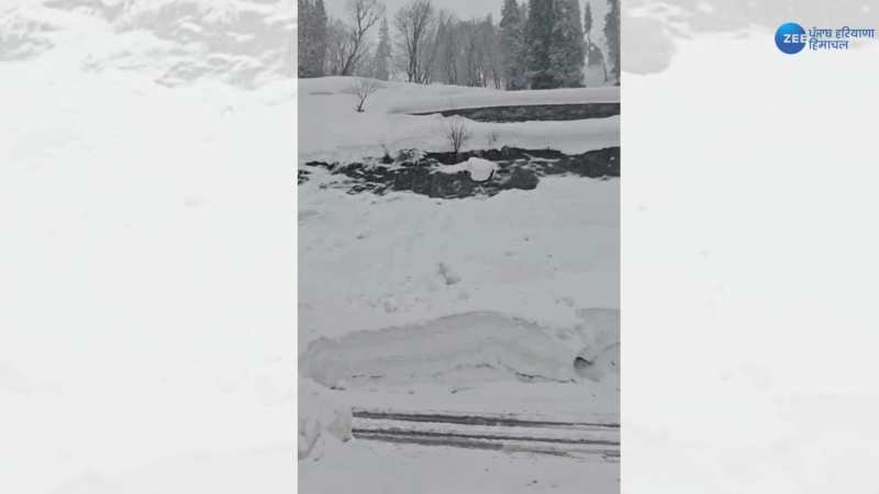 Snowfall Video: अटल-टनल के साउथ पोर्टल में हो बर्फबारी, वीडियो में देखें दिलकश नजारा 