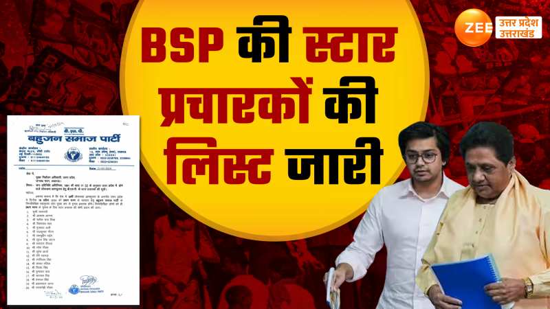 BSP के स्टार प्रचारकों में नए चेहरे, मायावती के अलावा कोई महिला नहीं 