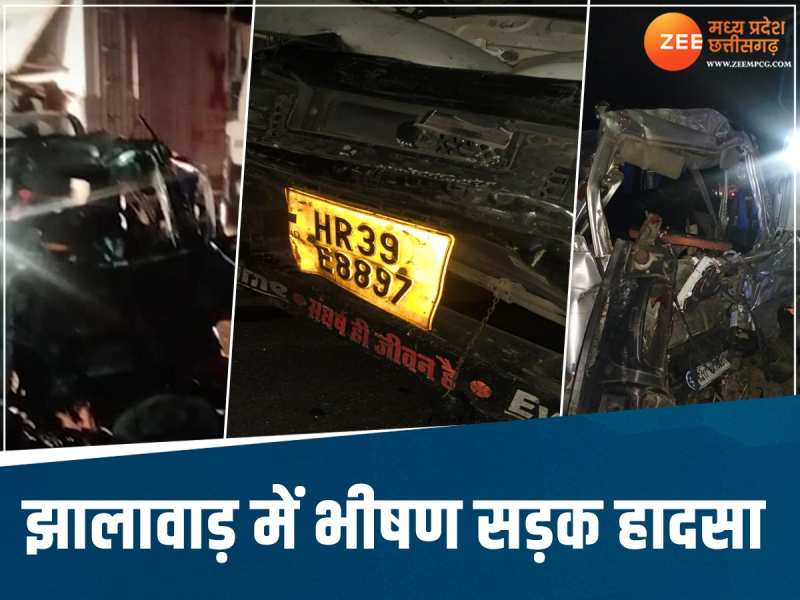 MP से लौट रही बारात का झालावाड़ में हादसा, ट्रक से टकराई बारातियों की वैन, 9 की मौत