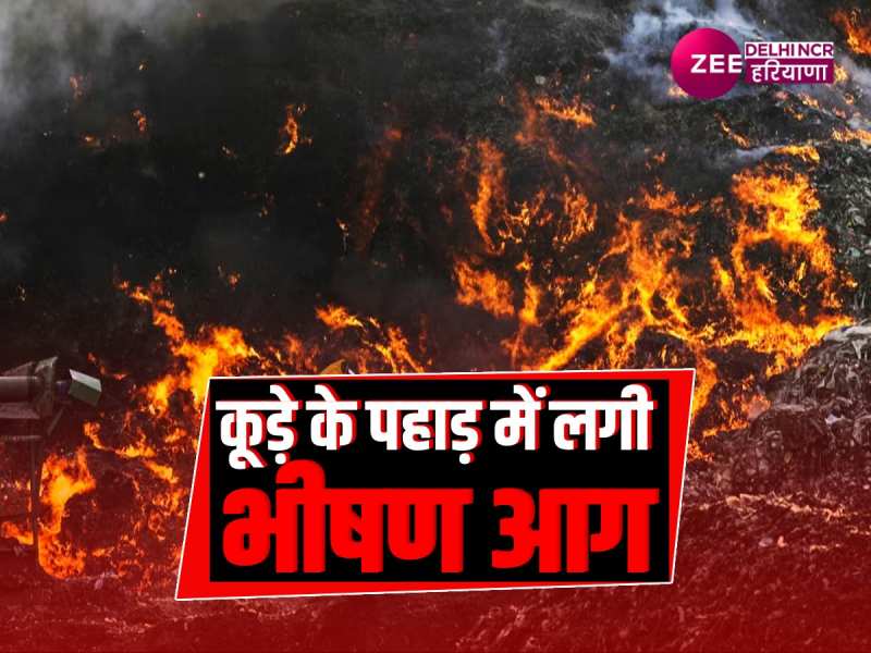 Delhi fire news: गाजीपुर लैंडफिल साइट पर लगी भीषण आग, वीडियो आया सामने 