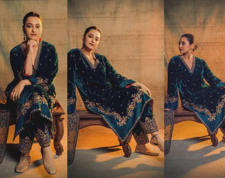 Sonakshi Sinha slays in heavy suit actress royal look went viral see photos 